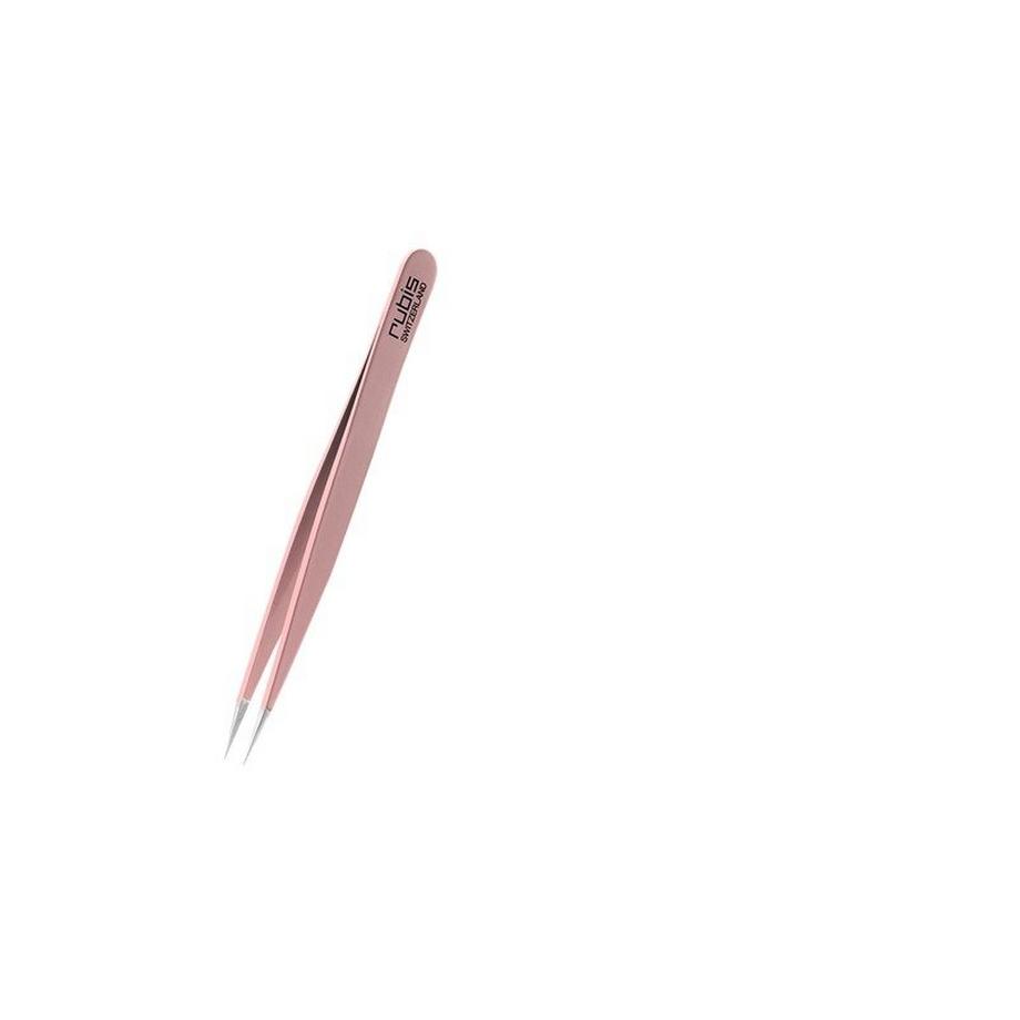 Pinzette spitz, rosa, Inox