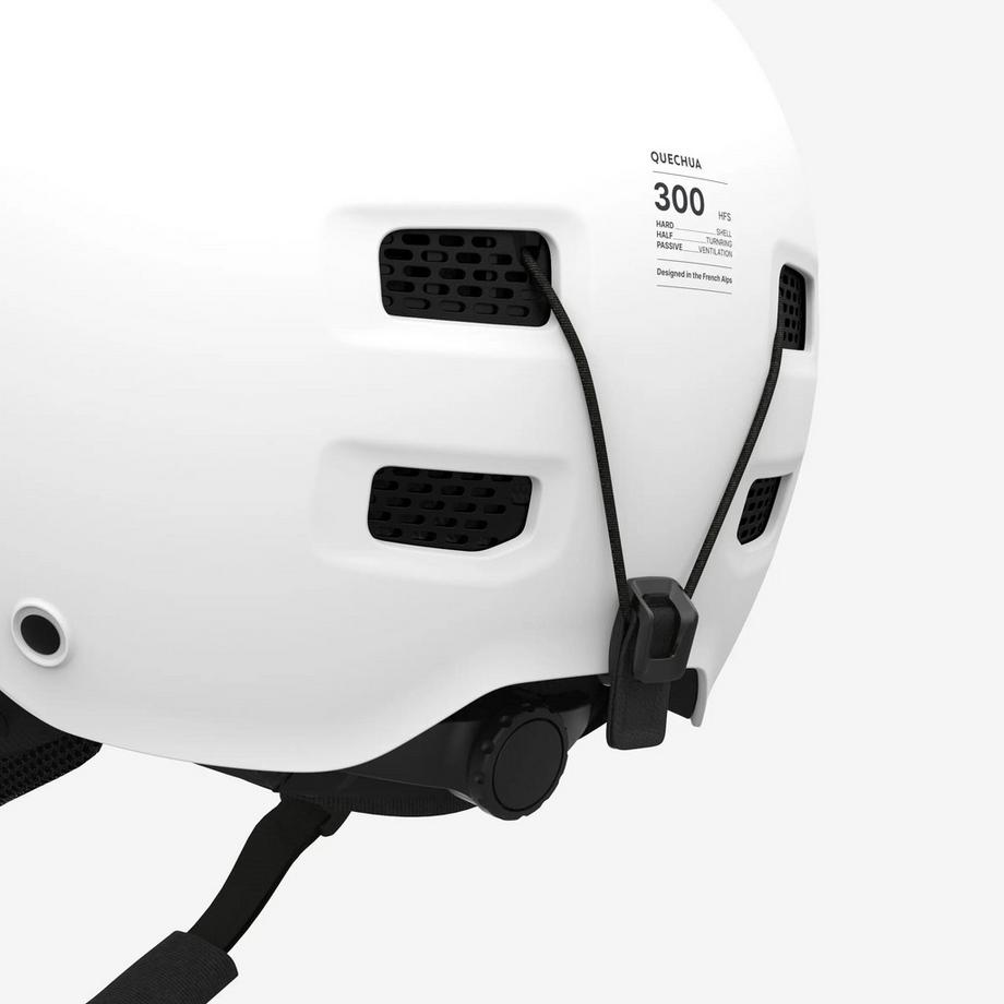 QUECHUA  Ski- und Snowboardhelm Erwachsene und Kinder, FS 300 matt weiss 
