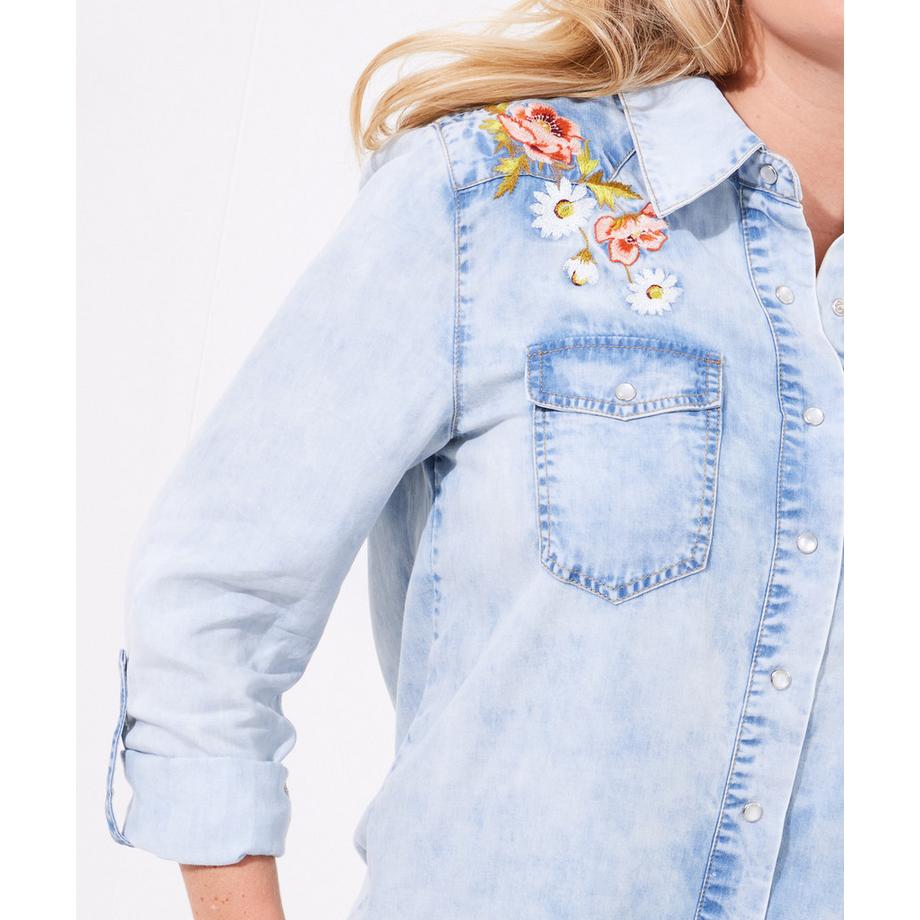 Joe Browns Camicia Denim Ricamo Margherita  