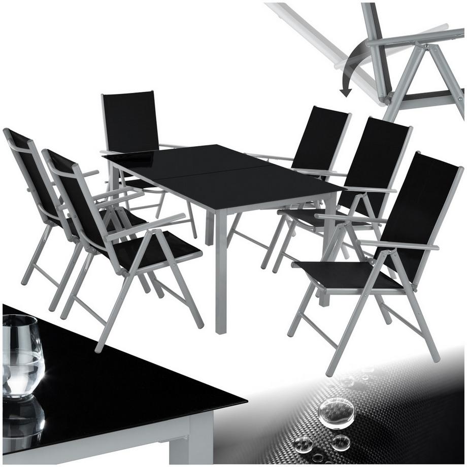 Aluminium Sitzgruppe Ercolano für 6 Personen wetterfest