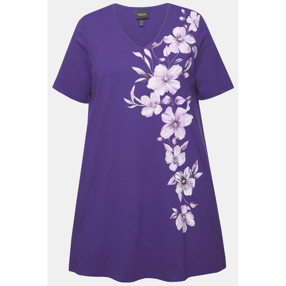 Ulla Popken Longshirt A-Linie Motivdruck  