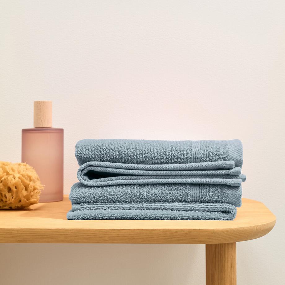 La Redoute Intérieurs Lot 4 serviettes d'invité éponge 600 g/m²  