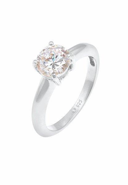Image of Ring Solitär Klassisch Mit Zirkonia Damen Silber 62mm