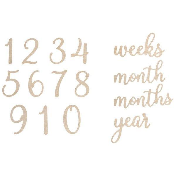 Image of Holzrequisiten Für Meilensteinfotos Unisex