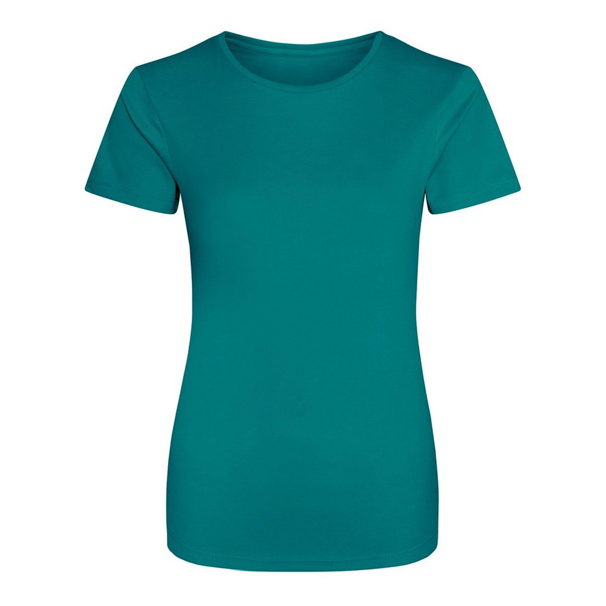 Image of Just Cool Sport Tshirt Unifarben Damen Jade XL
