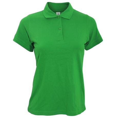 B and C Safran Kurzarm Poloshirt  