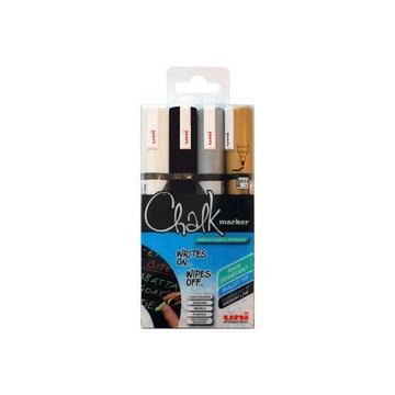 UNI-BALL Chalk Marker 1.8-2.5mm PWE5M.4C-5 4 Farben 4 Stück