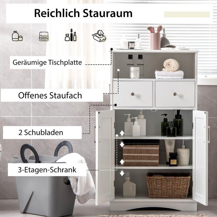 Badezimmerschrank mit 2 Türen