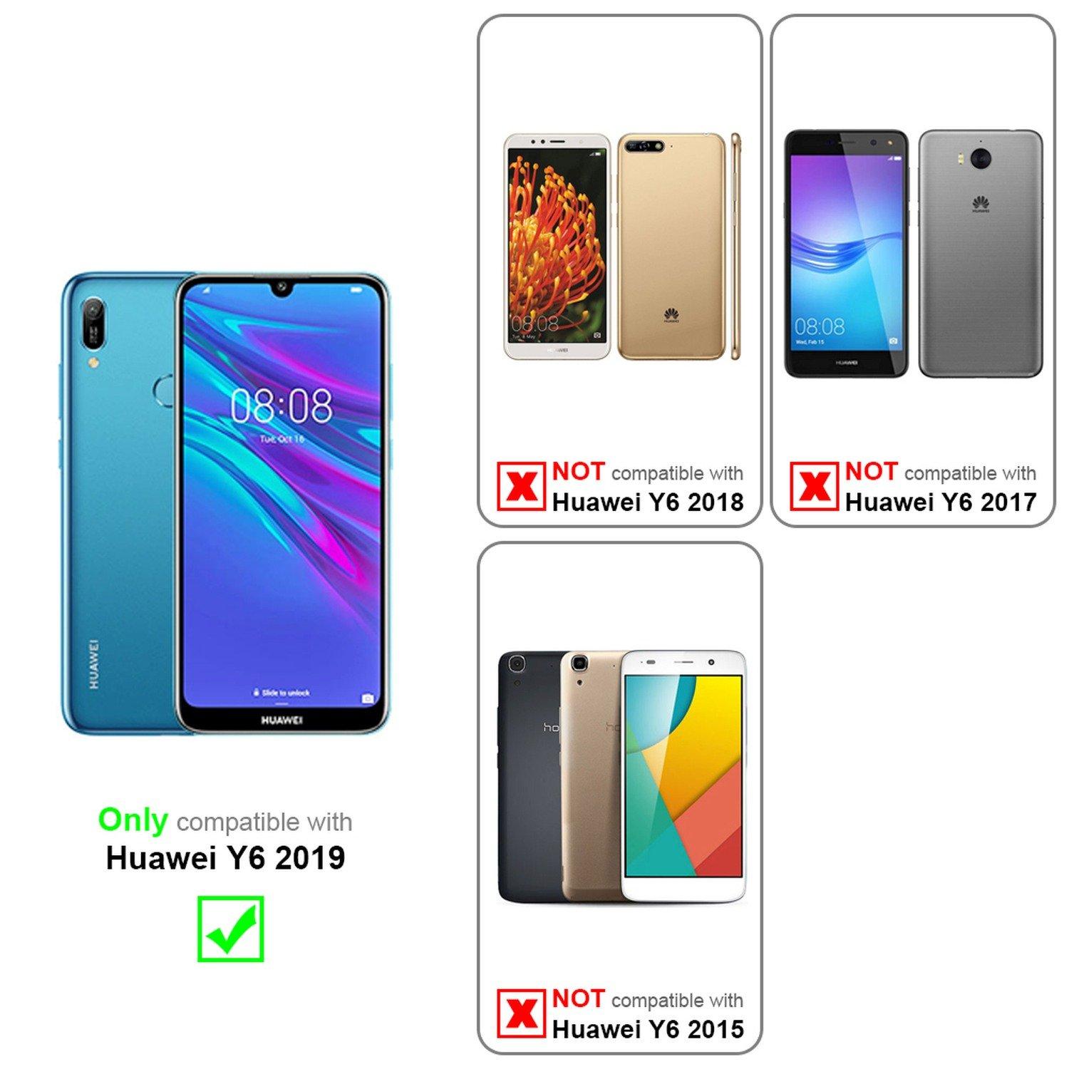 Cadorabo  Hülle für Huawei Y6 2019 Standfunktion, Kartenfach 