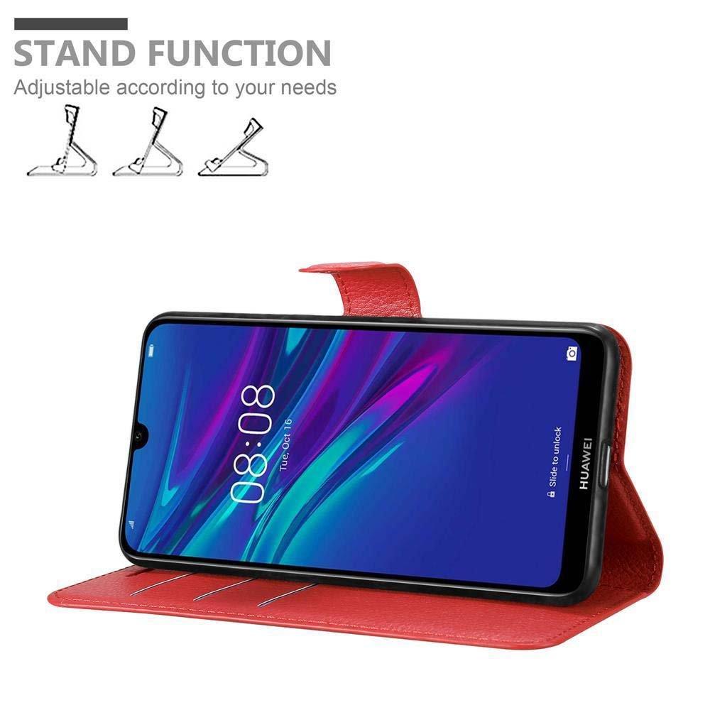 Cadorabo  Housse compatible avec Huawei Y6 2019 - Coque de protection avec fermeture magnétique, fonction de support et compartiment pour carte 