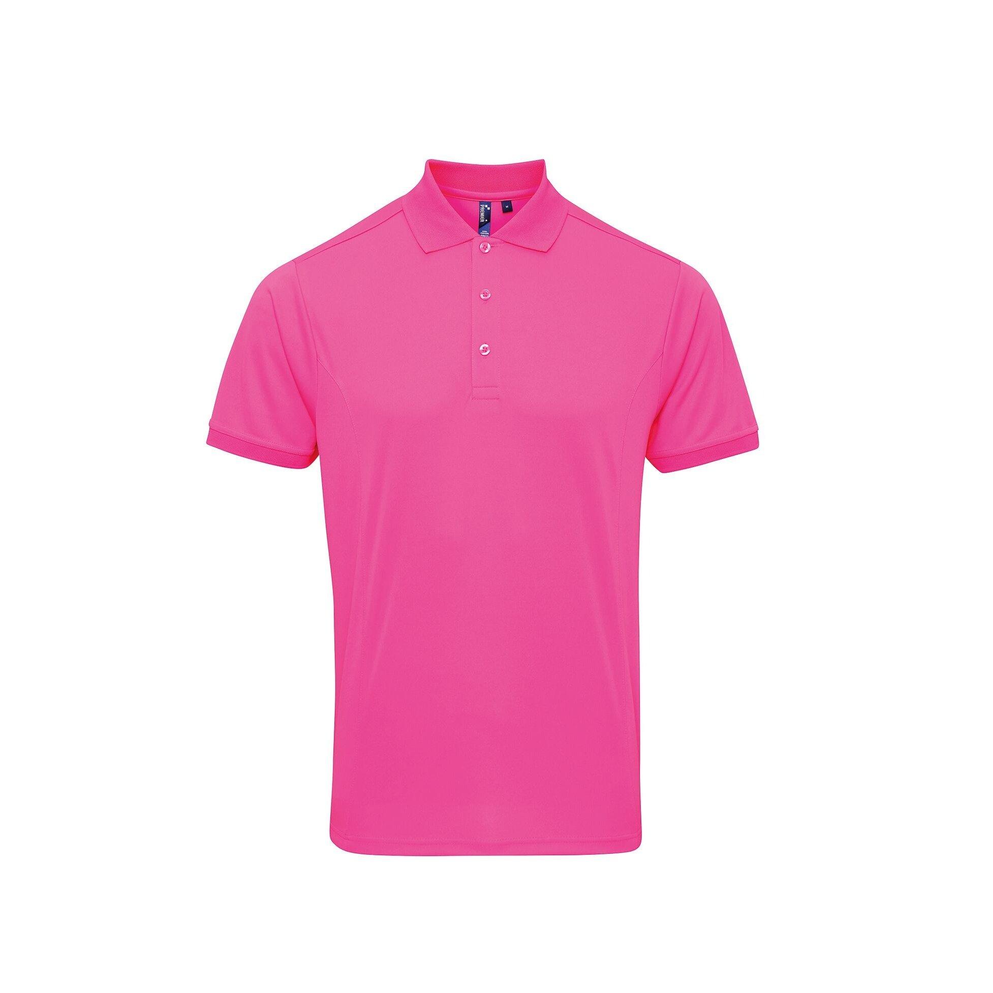 Image of Coolchecker Pique Kurzarm Polo Tshirt Herren Pink S