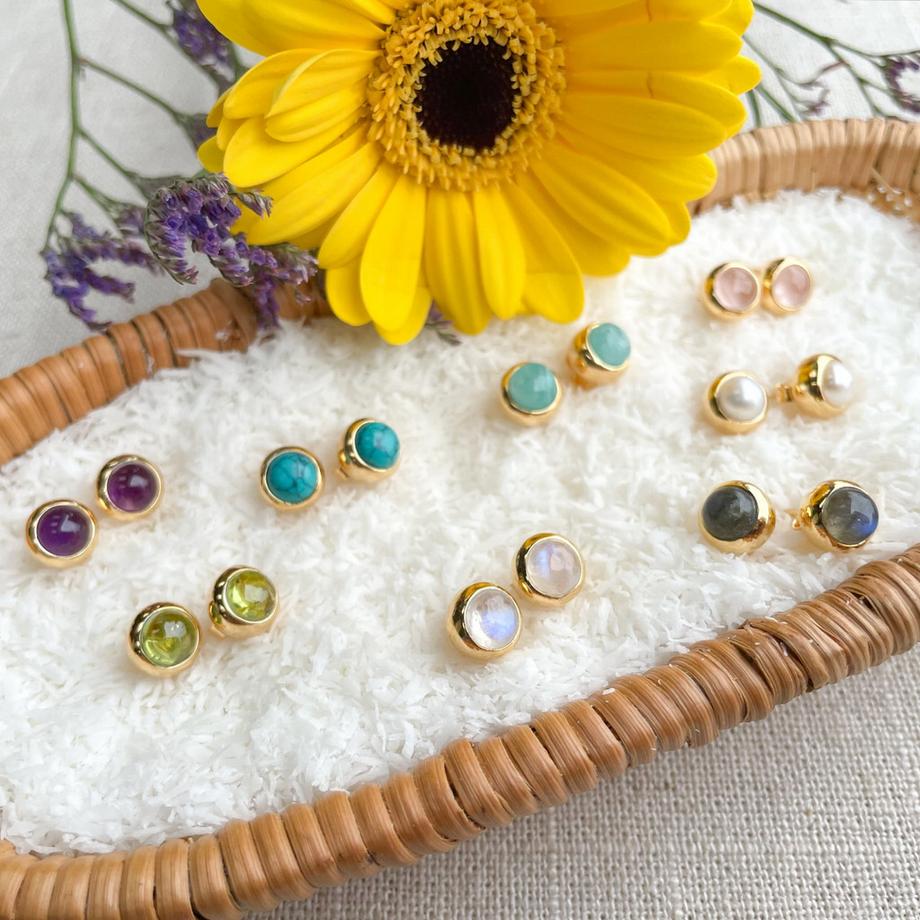 Steinkult  Boucles d'oreilles Turqouise "Pure" 