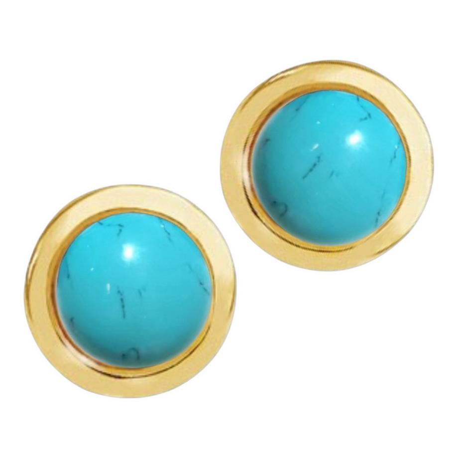 Steinkult  Boucles d'oreilles Turqouise "Pure" 