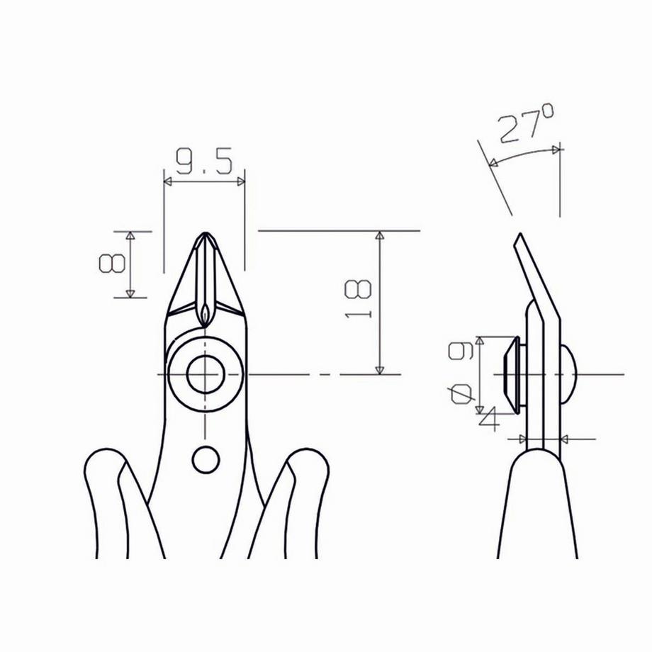 Piergiacomi  Pince Coupante 118 mm Précision 