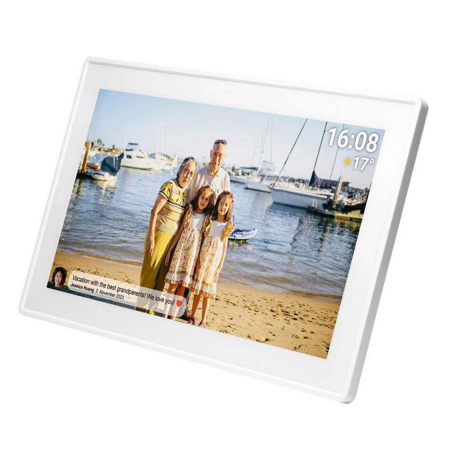 DENVER  Frameo PFF-1515W Digitaler Bilderrahmen 