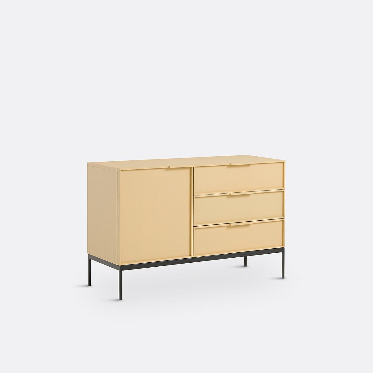 Image of Sideboard Vati Mit 1 Tür Und 3 Schubladen Unisex Gelb ONE SIZE