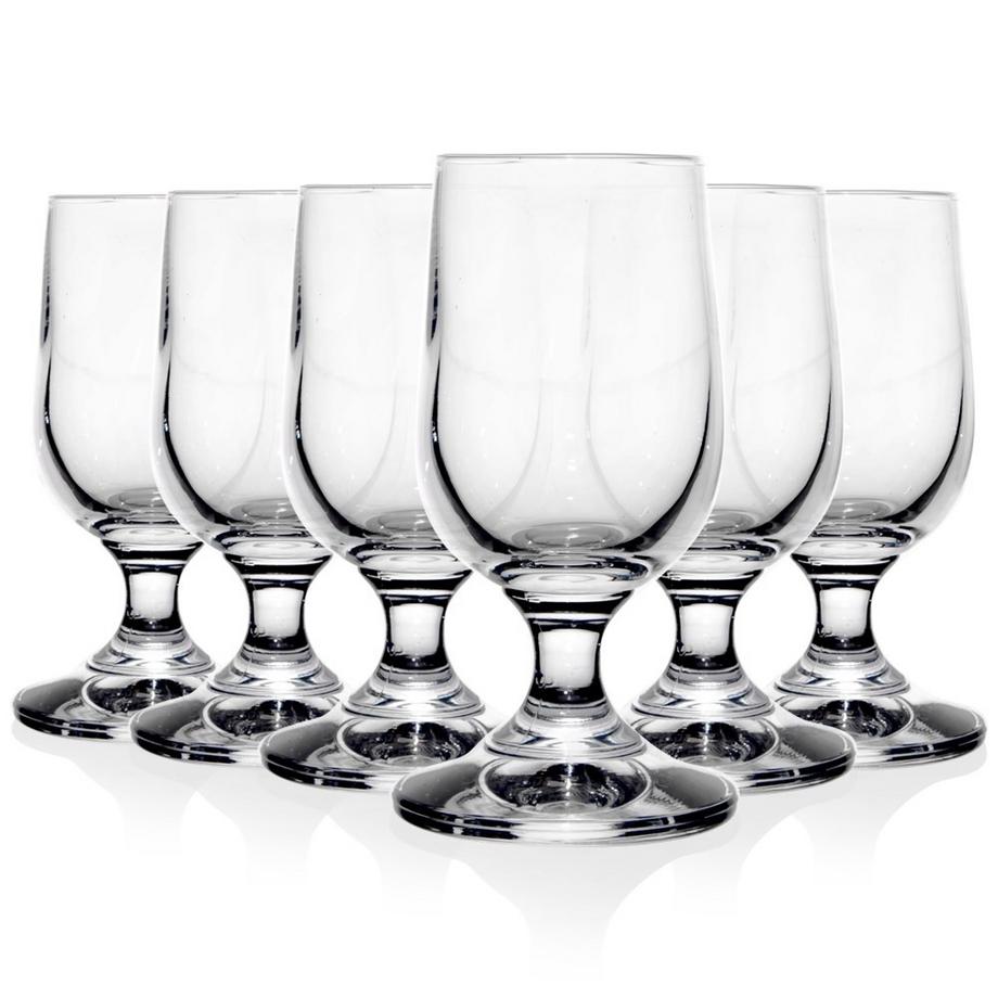 Orion  Ensemble de 6 verres à vin élégants - verre de haute qualité, lavable au lave-vaisselle 