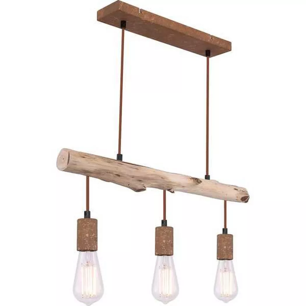 mutoni – Hängeleuchte Jakob Metall rostfarben 3xE27, One Size, Multicolor