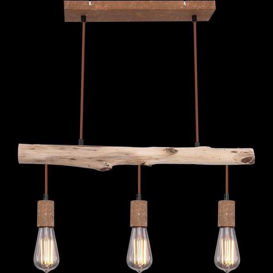 mutoni Hängeleuchte Jakob Metall rostfarben 3xE27  