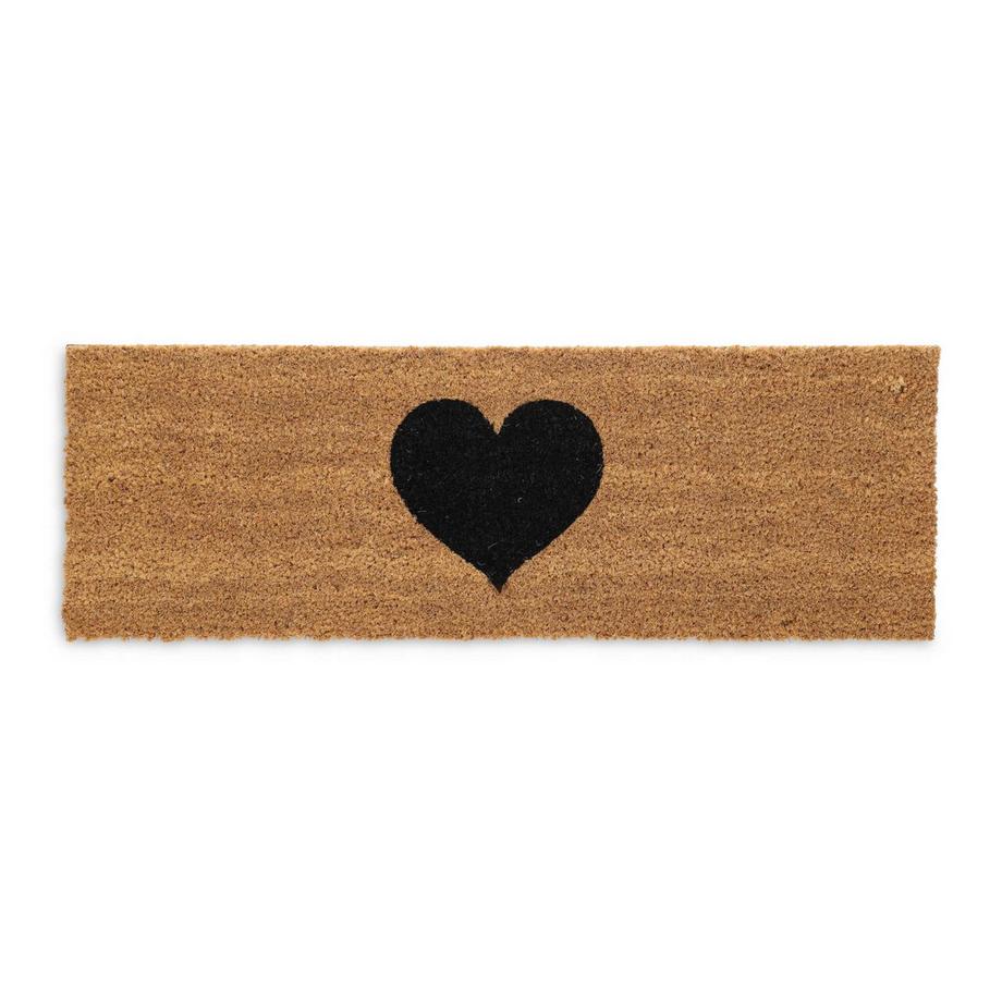 Fußmatte aus Kokosnuss mit Herz