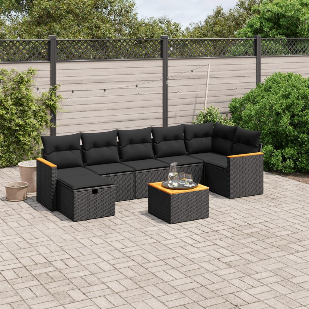 VidaXL Ensemble de canapés de jardin rotin synthétique  