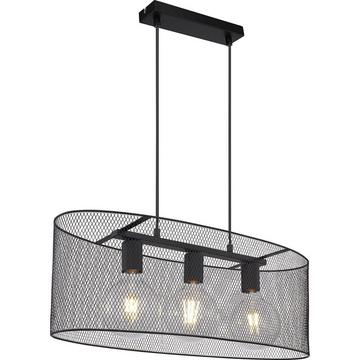 Lampe à suspension Dops métal noir 3xE27