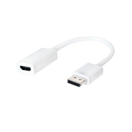 eStore  Adaptateur DisplayPort vers HDMI, Blanc 