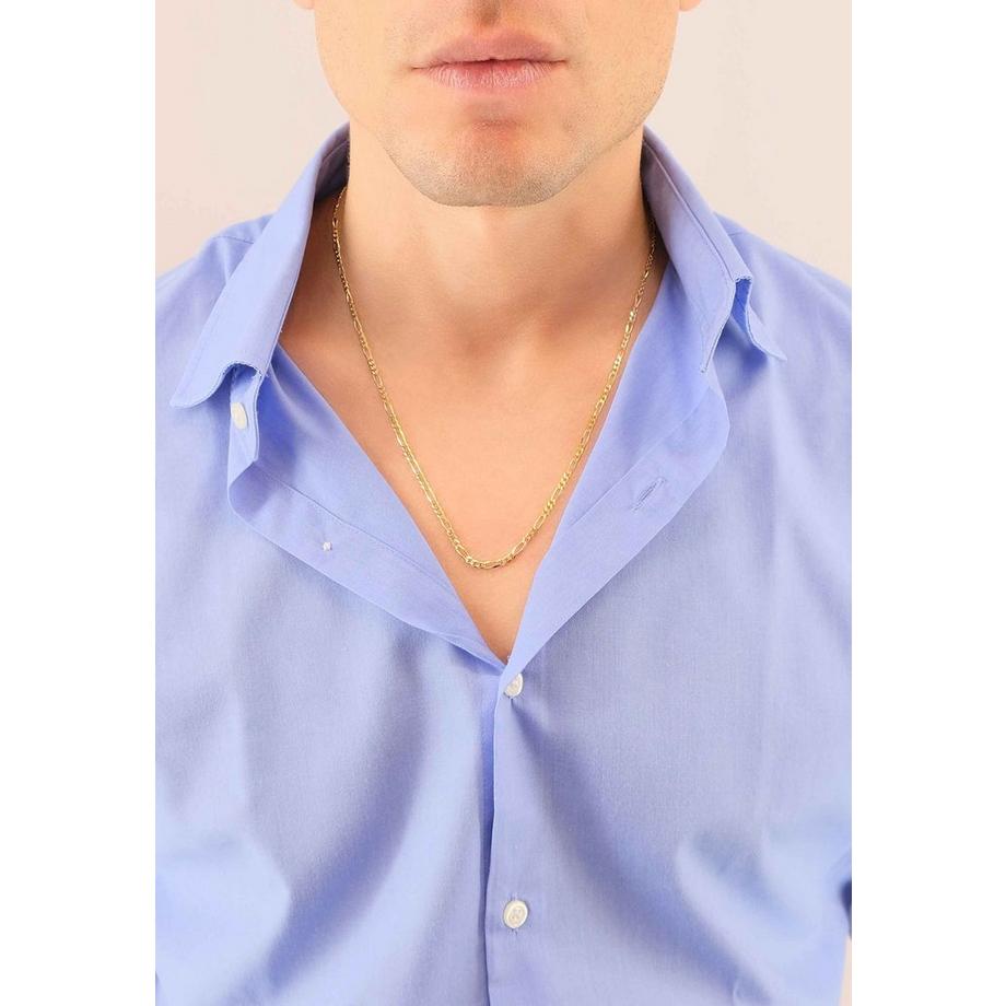 MUAU Schmuck  Collier figaro or jaune 750, 2.9mm, 45cm 