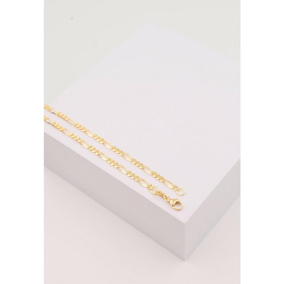 MUAU Schmuck  Collier figaro or jaune 750, 2.9mm, 45cm 
