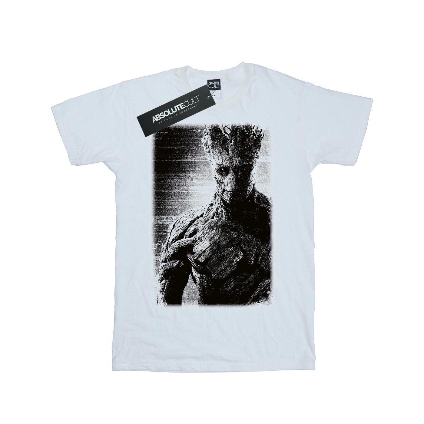 Image of Guardians Of The Galaxy Groot Poster Tshirt Herren Weiss L