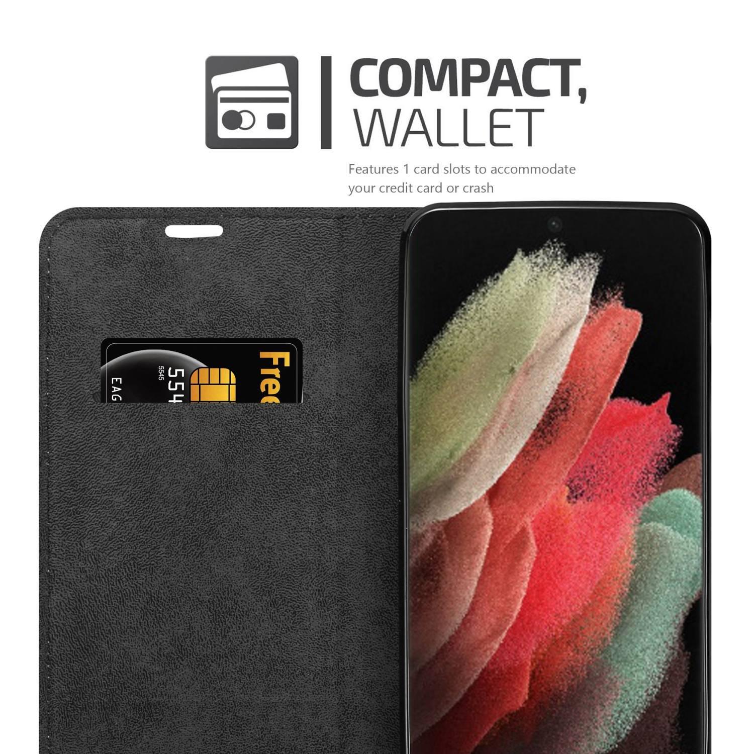 Cadorabo  Housse compatible avec Samsung Galaxy S22 ULTRA - Coque de protection avec fermeture magnétique, fonction de support et compartiment pour carte 