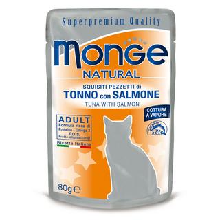 Monge  Natural pour chat au thon et saumon - Multipack 