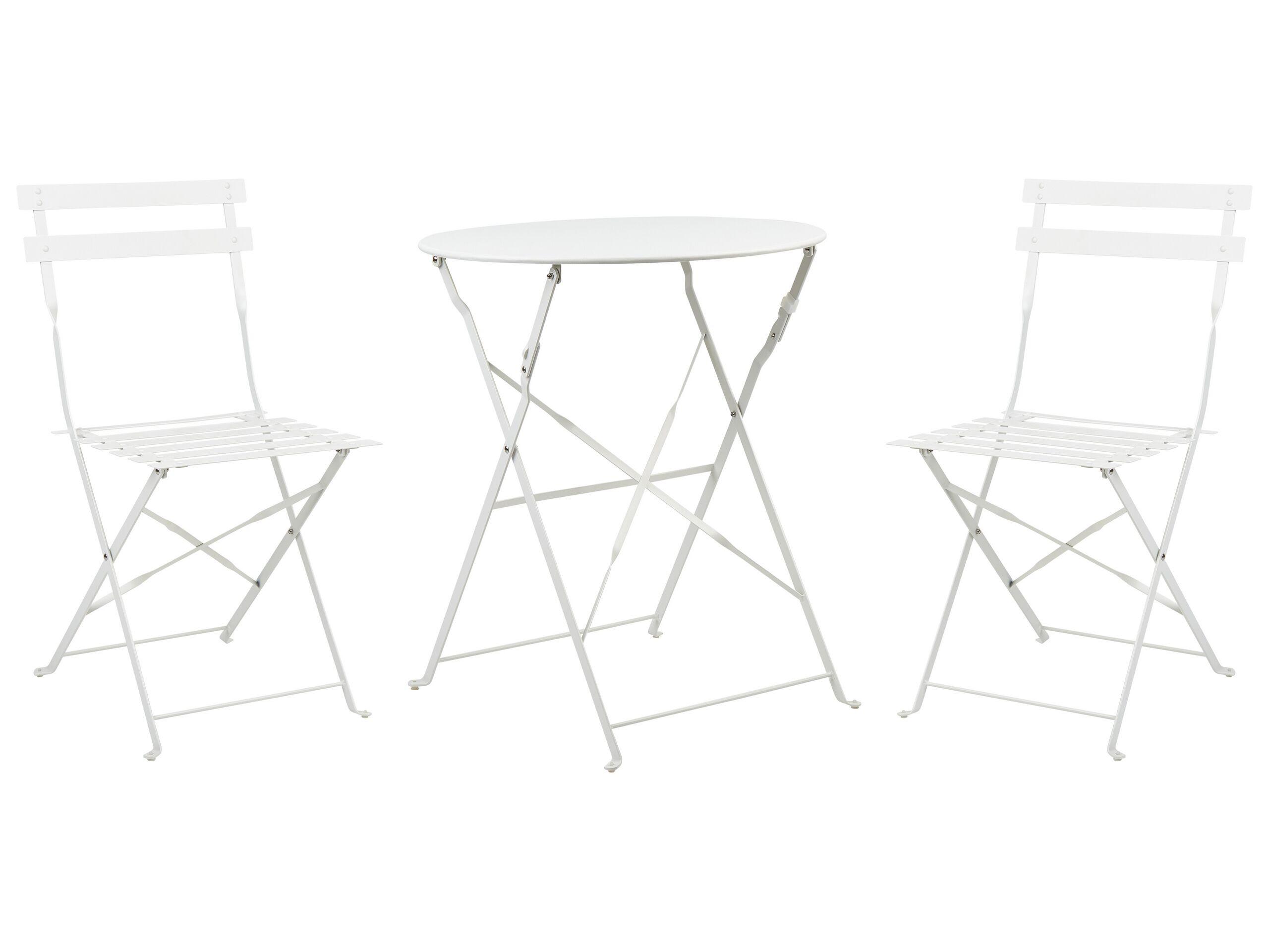 Beliani Bistro Set aus Stahl Modern FIORI  