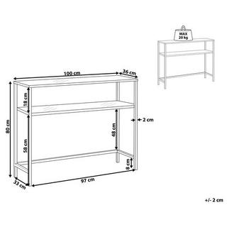 Beliani Konsolentisch aus Sicherheitsglas Modern ALINE  