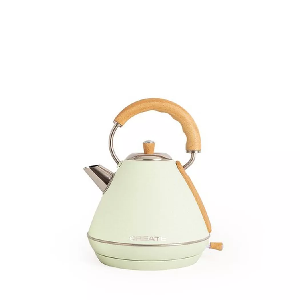 CREATE – Kettle Retro Wasserkocher, Pastellgrün, 1.7l