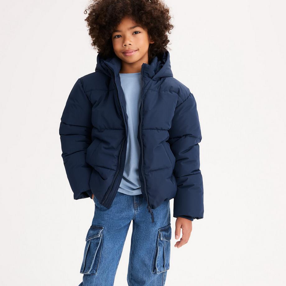 Steppjacke mit Kapuze