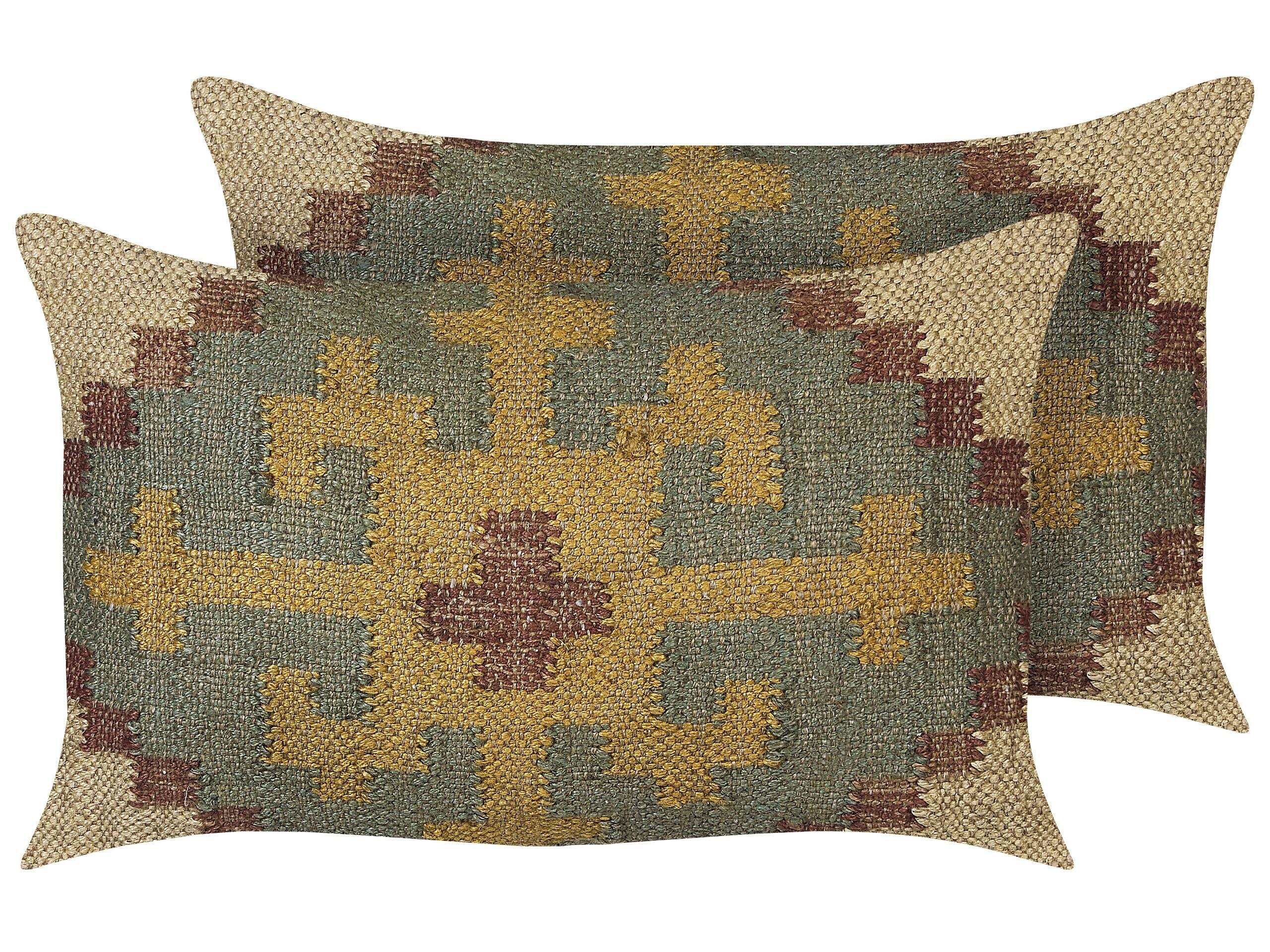 Image of Kissen 2er Set aus Jute Retro SARON Kissen 2er Set aus Jute Retro SARON