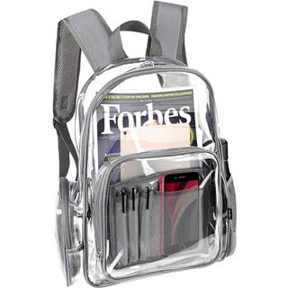 Only-bags.store Klarer Rucksack Plastik Schulrucksack Schultasche, Transparent Wasserdicht Durchsichtig  