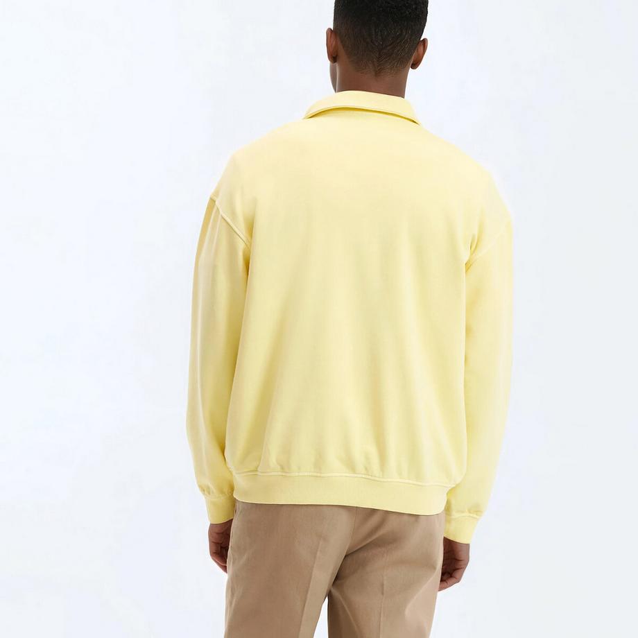 La Redoute Collections Sweat boxy col polo stonewashed  