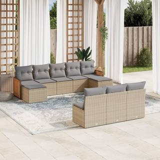 VidaXL set divano da giardino Polirattan  