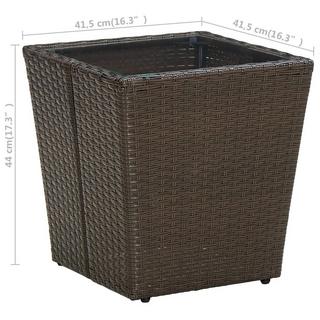 VidaXL Beistelltisch poly-rattan  