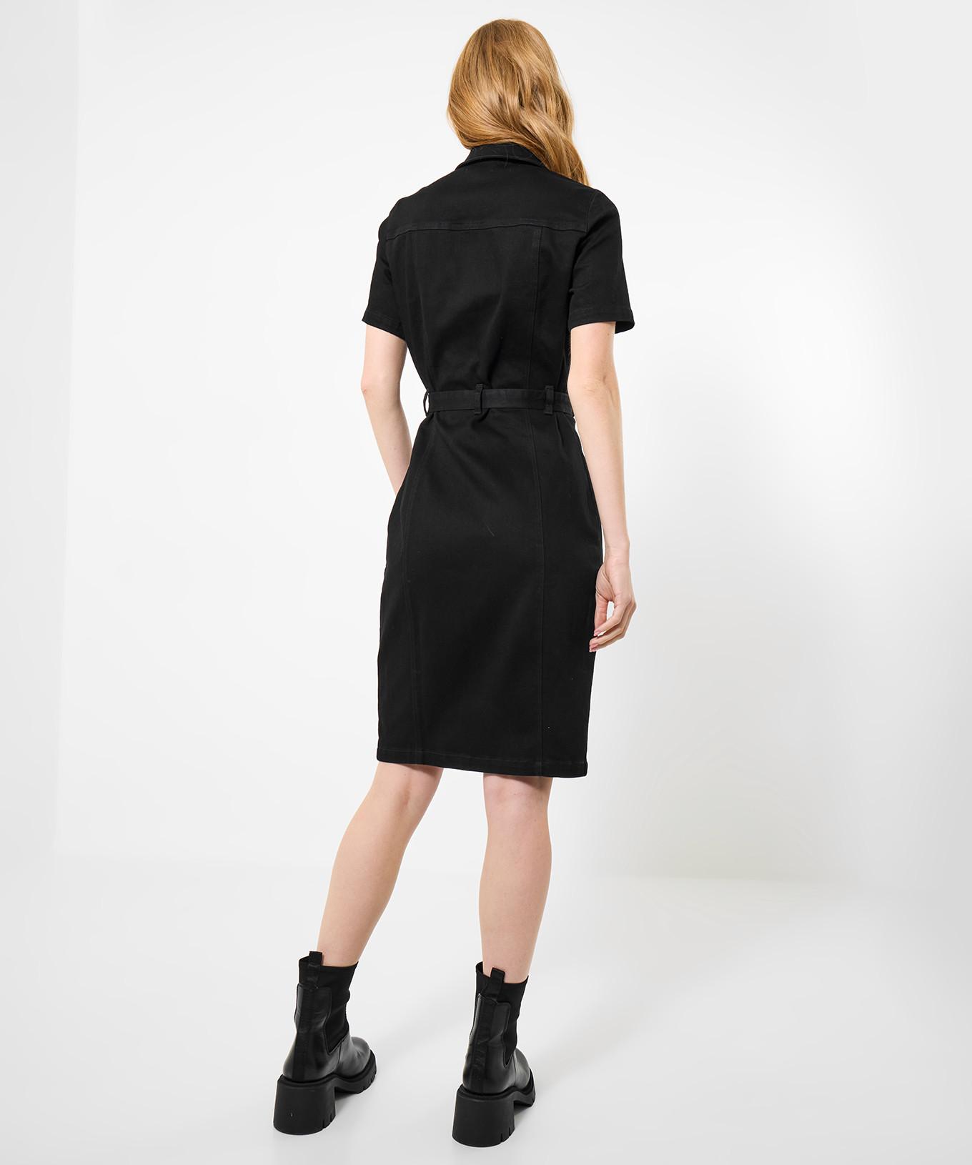 Joe Browns Robe en Jean Vintage Fermeture Éclair Avant Matière Extensible  