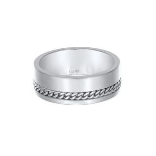 Kuzzoi  Ring  Bandring Chunky Chain 925 Silber 