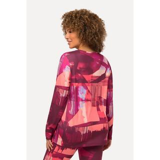 Ulla Popken  Ski-Funktionsshirt, Loop, V-Ausschnitt, Langarm, recycelt 