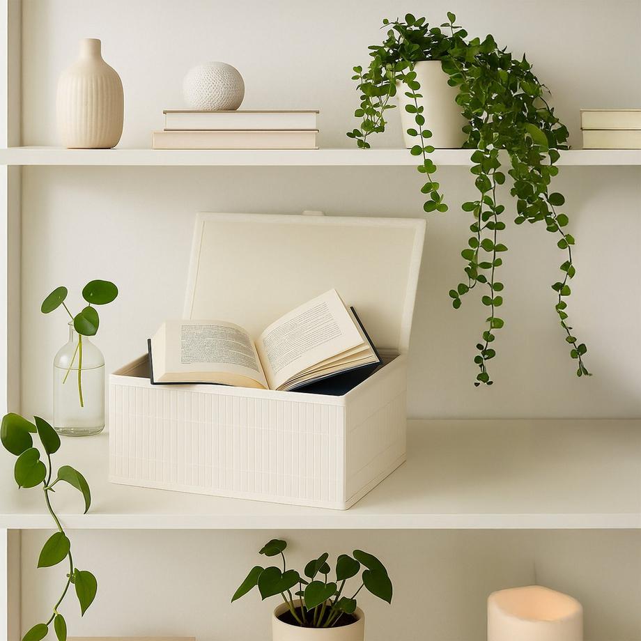 Northix Scatole portaoggetti in bambù, set da 2  