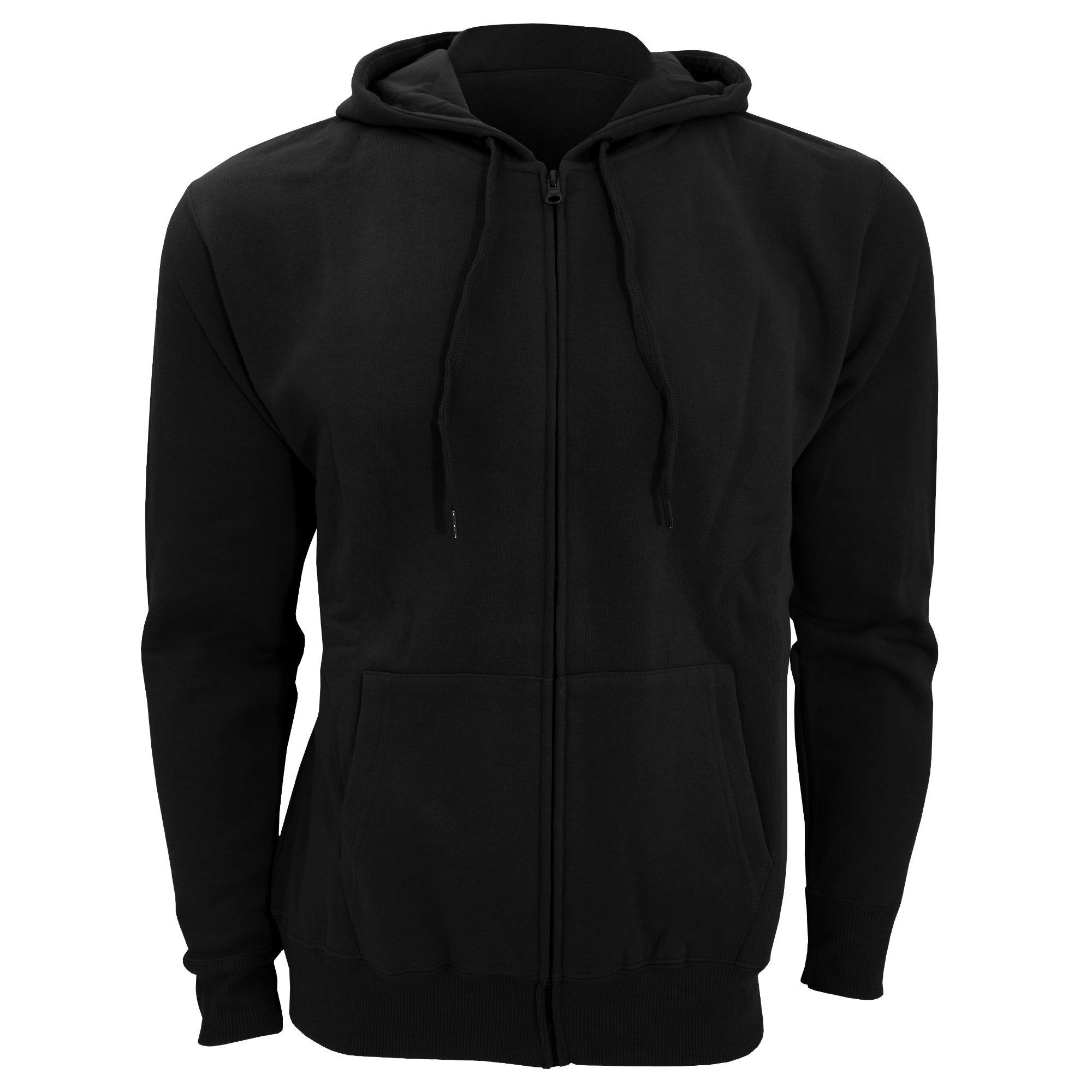 Image of Seven Kapuzenjacke Kapuzensweatshirt Mit Reißverschluss Herren Schwarz 3XL