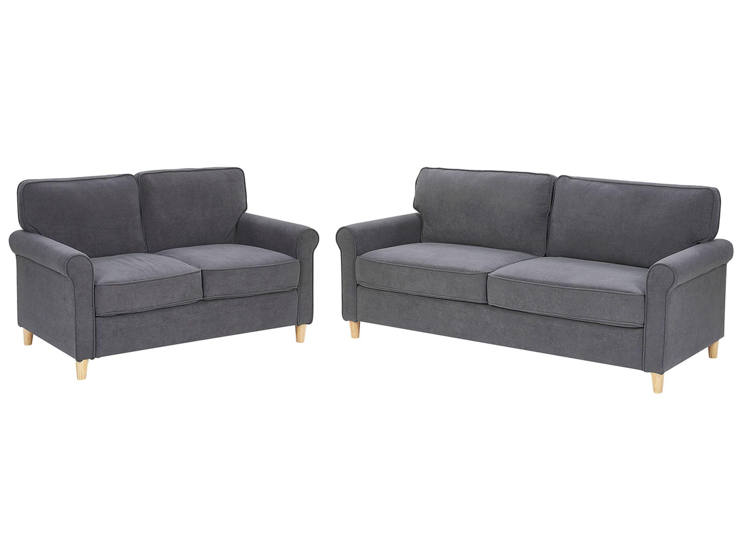 Image of Wohnzimmer Set aus Samtstoff Retro RONNEBY Wohnzimmer Set aus Samtstoff Retro RONNEBY