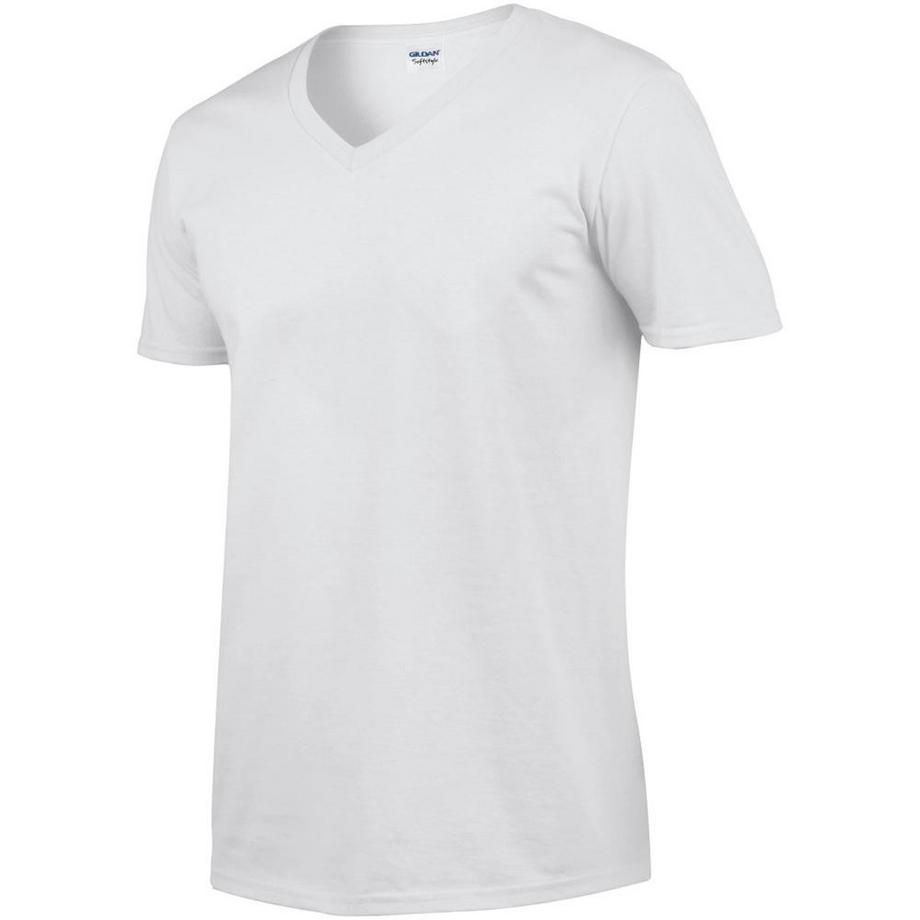 Gildan Maglietta Soft Style Scollata a V Maniche Corte  