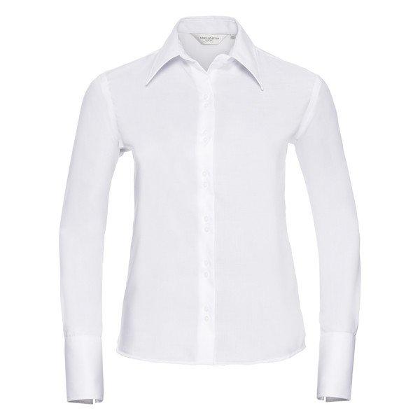 Image of Collection Bluse, Langarm, Bügelfrei Damen Weiss 3XL