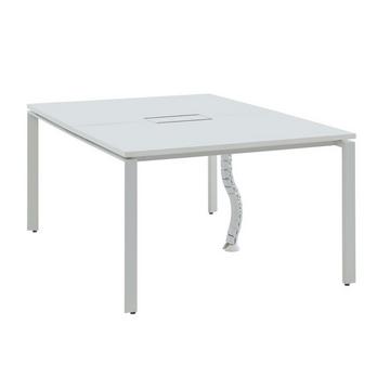 Schreibtisch Bench-Tisch für 2 Personen - L. 120 cm - Weiß - DOWNTOWN